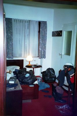 Mike's Saabruggen hotel room